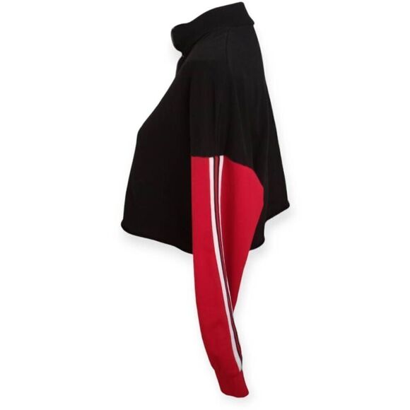 SHEIN BLACK & RED CROPPED TOP SZ.L EUC - Picture 2 of 6